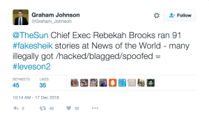 Former News of the World Journalist Graham Johnson Comment on Mazher Mahmood Hacking Blagging Spoofing
